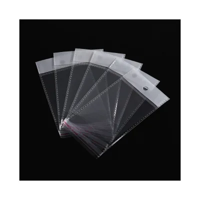 Custom Hot Sale High Quality OPP Plastic Bags With Adhesive Tape and Hang Hole Card Head Plastic Bag
