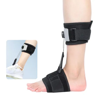 Drop Foot Brace with Reel-Adjust Dorsiflexion Drop Foot Support Lifting up Foot Drop Brace for Walking
