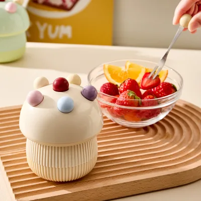 Support OEM Sustainable Mushroom Fruit Fork Fresh Food Safe Bowl and Jar for Office Use for Household Hotels