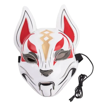 Wholesale EL Wire Light Party Mask Neon Glowing Flashing Fancy Ball Costume Masque Universal Fit 5000 Hours Lifetime Party Favor