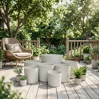 Hot Selling Eco-friendly Plastic Flower Pots Factory Wholesale Imitation Ceramic Succulent Flower Pot Garden Decoration