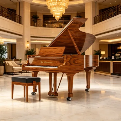 Commercial Luxury Hotel Decor High-End Grand Piano