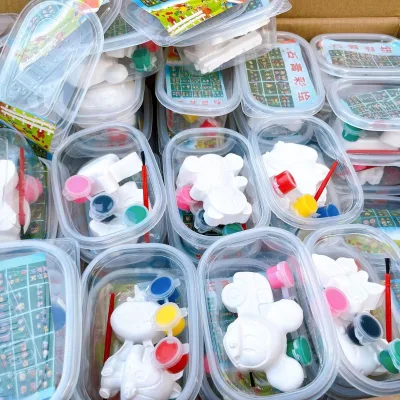 Diy Painted Kids Educational Toys Diy Coloring Plaster Dolls Graffiti Toys