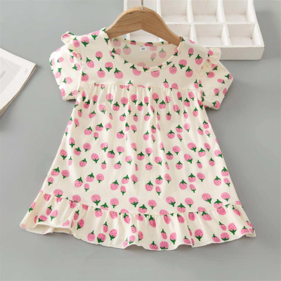 Susuray Toddler Girls Nightgown Girls  Summer Pajamas Baby Girl Sleepwear Size for 1-10 Years Old