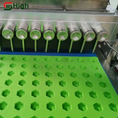 Semi Automatic Tabletop Soft Jelly Cola Extrude Make Hard Candy Mould Depositor Machine Fruit Gummy Making Machine