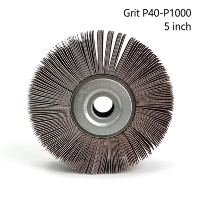 Industrial Jiading 160mm Diameter 25mm Thickness High Hardness Aluminum Oxide Flap Wheels OEM/ODM/OBM for Heavy Duty