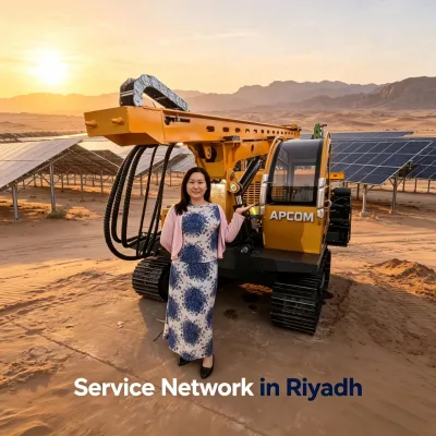 APCOM PV Foundation Drilling Rig for Solar Power Plant