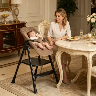 Portable Foldable Safety Kids Dining Booster Seat Infant Toddler Feeding Kitchen Stool 3 in 1 Newborn Bouncer Baby High Chair