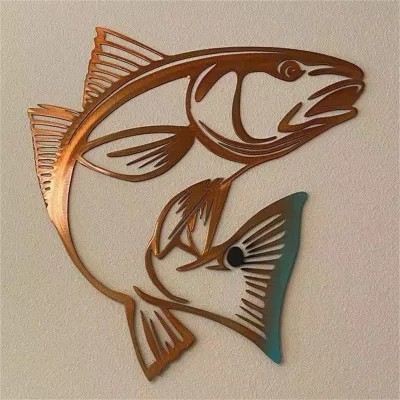 Marine Animal-themed Cutout Shapes Metal Wall Decor Wall Decor Living Room Decoration