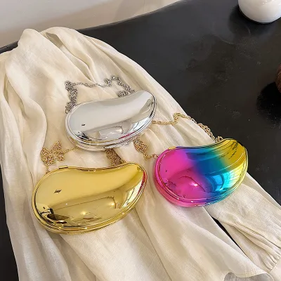 Personalized Acrylic Fruit Shaped Bag Gradient Color European and American Fashion Plated Banquet Bag Women's Chain Box Bag