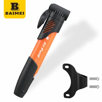 Eco-Friendly Plastic Mini Hand Pump for Mountain Bikes 80-130PSI High Pressure AV/FV Waterproof Durable Lightweight