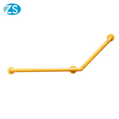 Wall-Mounted ABS Anti-Slip Textured Grab Bar 135 Degree L-Shape U-Shape Bathroom Washroom Safety Handrail