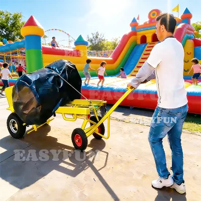 EASYFUN Customized Factory Wholesale Sturdy Foldable Platform Trolley Manual Hand Truck Dolly for Delivery & Storage