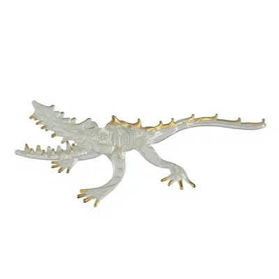 Warm White Borosilicate Glass Alligator Back to School Shabby Chic Indoor Outdoor Bedroom Tree Decorations
