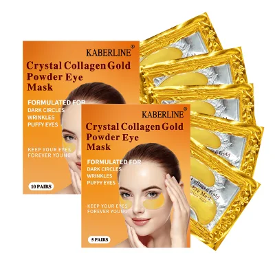 Kaberline New Design Product Collagen Hydrogel Eye Patch Moisturizing Anti Aging Glitter Hydrogel Under Eye Mask for Dark Circle