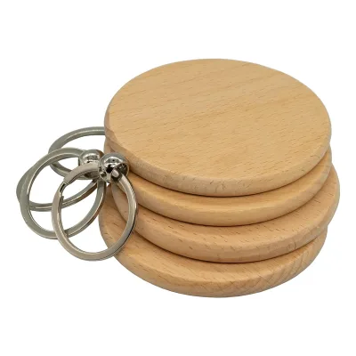 Customizable Wooden Tree Dutch Clog Flower Shaped Sublimation Blank Wood Mdf Wooden Bead Blanks Keychain