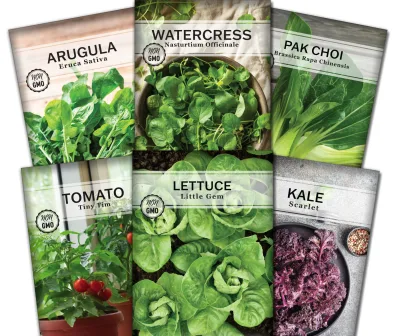 Custom Printing and Size Eco-Friendly PP Seed Packet (6 Pack) with Strong Sealing for Home Garden Use