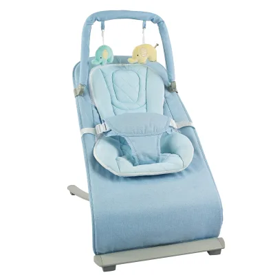 Adjustable Height Baby Bouncer With 2 Plush Toys for Babies
