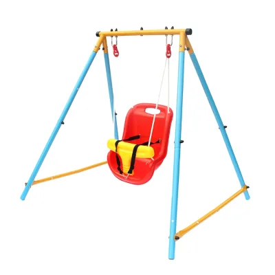 IUNNDS Baby Single Seat Swing Chair China Hanging Baby Swing Outdoor Playground Kids Swing Chair