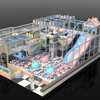 Indoor Theme Park 2 Floor Children Indoor Play Area  Commercial Indoor Amusement Park