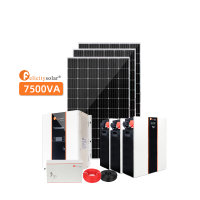 7.5kw Solar Panel Kit off Grid Solar System 7.5kva Package Solar System Off-grid Solar System Complete Set