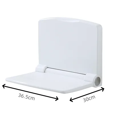 GQK Wholesales Waterproof Bath Seat Wall Mounted Bathroom Folding Shower Seat for Disabled Bathroom Shower Seat