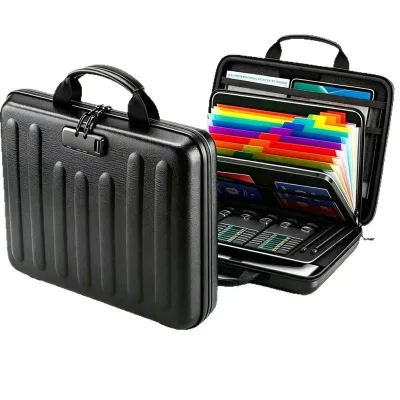 Waterproof Hard File Organizer with Lock UL-94 VTM-0 Certified 8-layer Document Box Withstands up to 5200°F