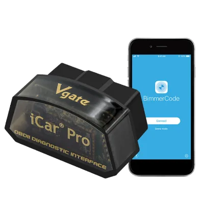 Vgate ICar Pro ELM327 BT3.0 Wireless OBD II Code Reader Diagnostic Scanner Tool for X5 2007-2010 9-16V