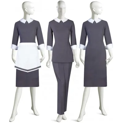 Customized Uniform for Women Dress House Keeper Cleaning 5 Star Hotel Staff Uniform
