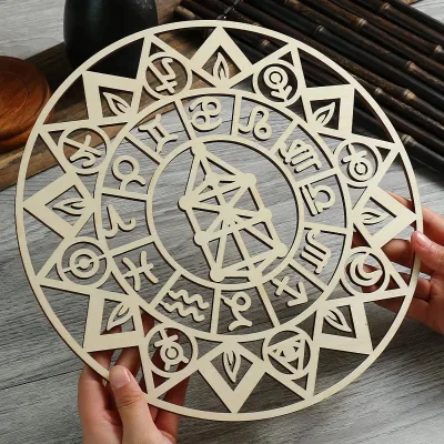 Customization Sacred Geometry Outdoor Wall Art Wooden Home Decoration Wood Crafts