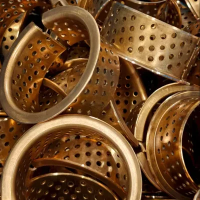 ICE90 High Quality Wrapped Bronze Bearing Bush Agriculture Forest Machine CuSn8P Self-Lubricating P0 Precision 50mm OD 40mm ID