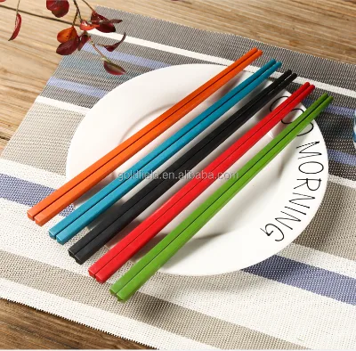 High Quality Durable Alloy Chopsticks Restaurant and Hotel Popular Dishwasher Safe and Colorful for Parties