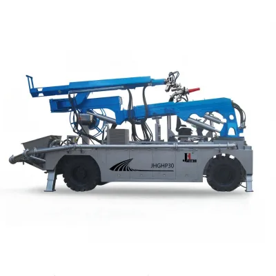 Jiuhe Brand 4x4 Drive Tunnel Construction Wet Shotcrete Machine Concrete Sprayer Robot Mortar Spray Machine