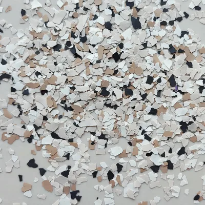 Free Sample Epoxy Resin Flakes for Garage Flooring Coatings OEM Thin Hard Mixed Color Vinyl Chips