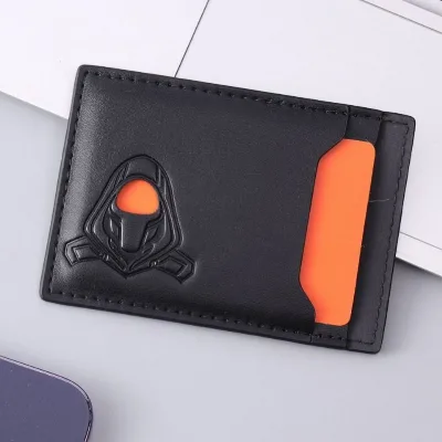 Ultra Light PU Card Holder with Multiple Card Slots, Popular Men's Character Hollow Out Large ID Card Bag