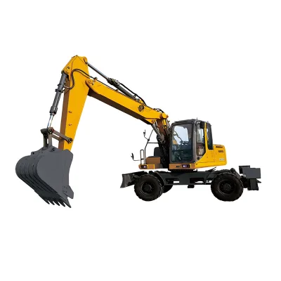 XE150WD 14Ton Wheel Excavator QSB4.5 104kW Tier3 Municipal Digger with Good Price