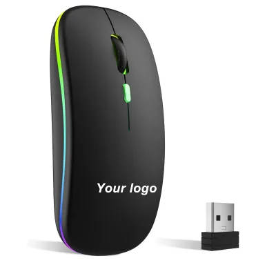 Customized Mouse 2.4ghz Wireless Mouse Dpi 800/1200/1600 Cordless Maus bluetooth Rechargeable Slim Mouse with logo
