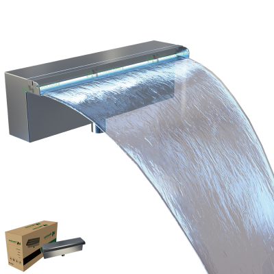 304 Stainless Steel Waterfall Water Fall Acrylic Waterfall Blade Artificial Wall Waterfall