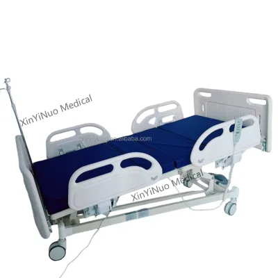 Low Price Electric Hospital Beds and Disable Wheels Chair Five Function Adjustable Hospital Bed Table With Linear Motor
