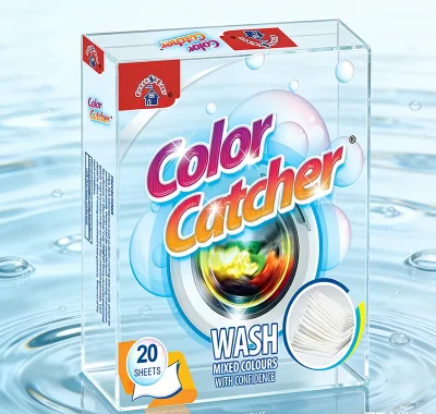 20Pcs Color Catcher Sheets Laundry Dye Absorber Anti Color Bleeding for Mixed Washing