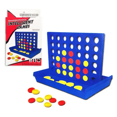 Educational Game Chess Four to Score Plastic 4 Connect in a Row Game