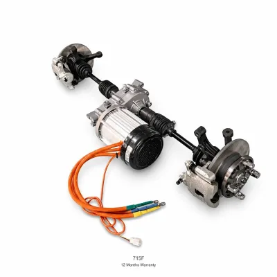 QY Electric Tricycle Rear Axle Assembly IRS Differential ADC12 Housing 2 Year Warranty 3KW PMSM Last Mile Delivery 715F Shandong