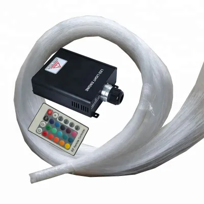 Customized DIY Fiber Optic Kit Light 600pcs 3m 1.0mm fiber optic+45w RGBW led engine decorative fiber starlight for evenets