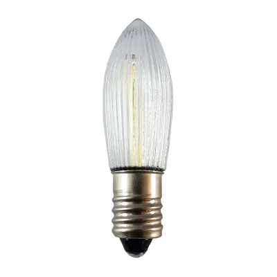 C6 E10 Frosted Glass LED Christmas Light Bulb String Lights with Olive Stripes Dimmable E10 2200K 110V/220V/3-60V Church Lamp