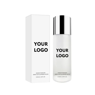 Makeup Remover Custom Logo Eye Lip Face 100ml Pure Plant Amino Acid Private Label Gentle Moisture Deep Cleaning Cosmetic Vegan
