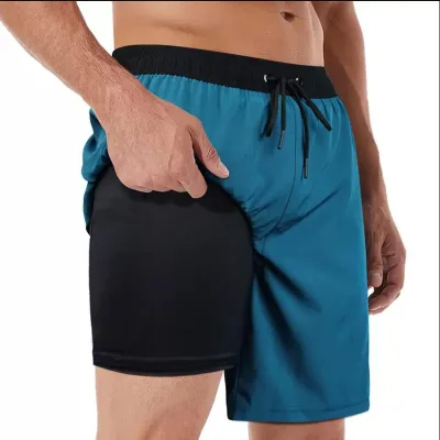 Quick Dry Blank Mesh Liner Inside Swimwear Side Pockets Beach Shorts Swimming Trunks Wholesale for Men