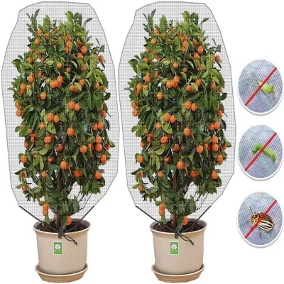 Fashion Traditional Design Insect-proof Net Bag Plant Insect-proof Net Cover Garden Melon Insect-proof Bag Zipper Chinese New