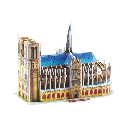World Famous Building Paper Foam 3D Puzzle Model Notre Dame With 39PCS