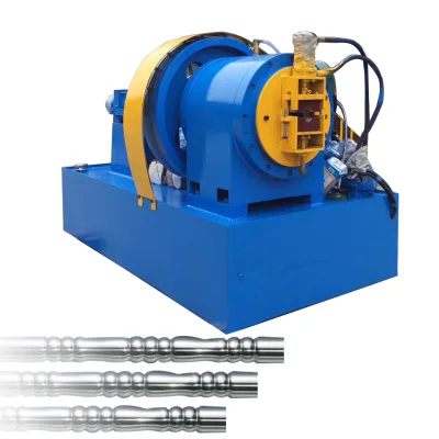 Automatic PLC Controlled Stainless Steel Pipe Embossing Tube Rotary Swaging Machine High Power Motor Low Noise Easy Operation