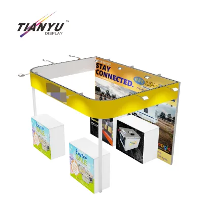 Tianyu Trade Show Booth Stand Customized Professional Aura Factory Quick Lock High Brightness Supplier Retail Display